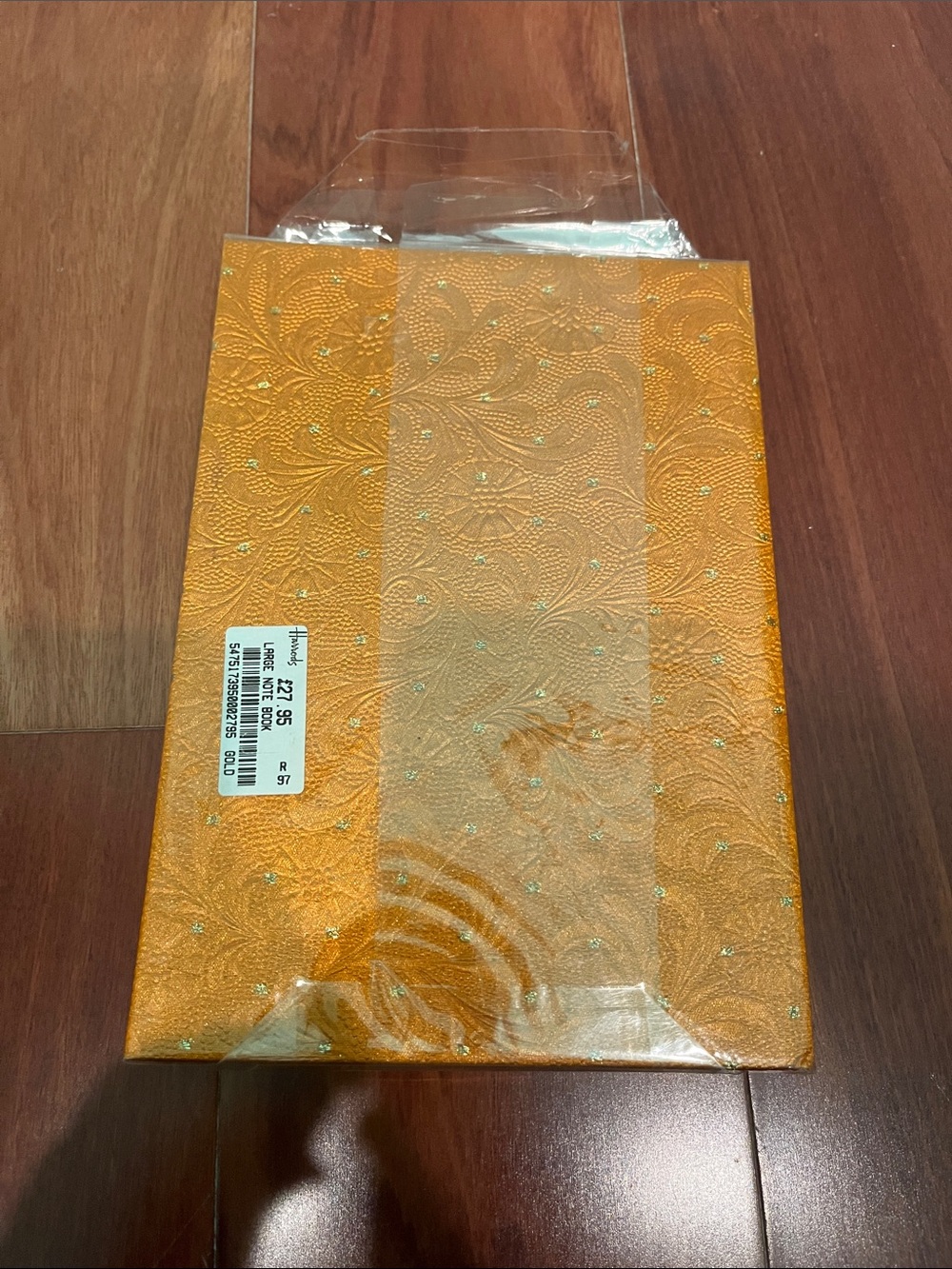 Golden Yellow Embossed Notebook - Picture 3 of 3